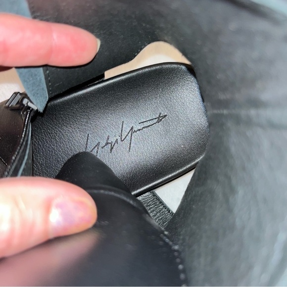 YOHJI YAMAMOTO sandals black leather EU 38 US 8 lug sole gladiator lace up NWT - Picture 12 of 13